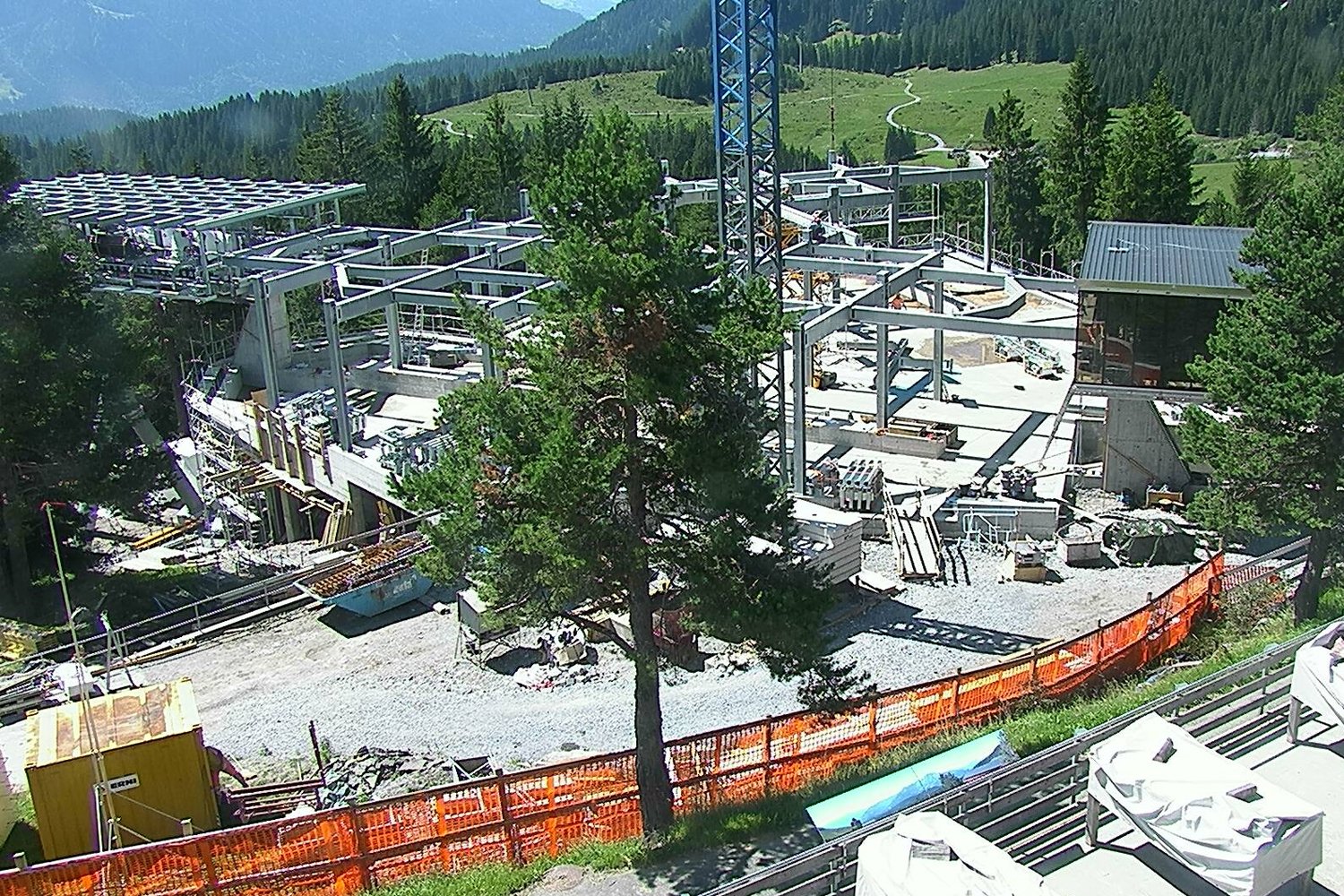 Webcam van de bouw FlemXpress in Flims Laax