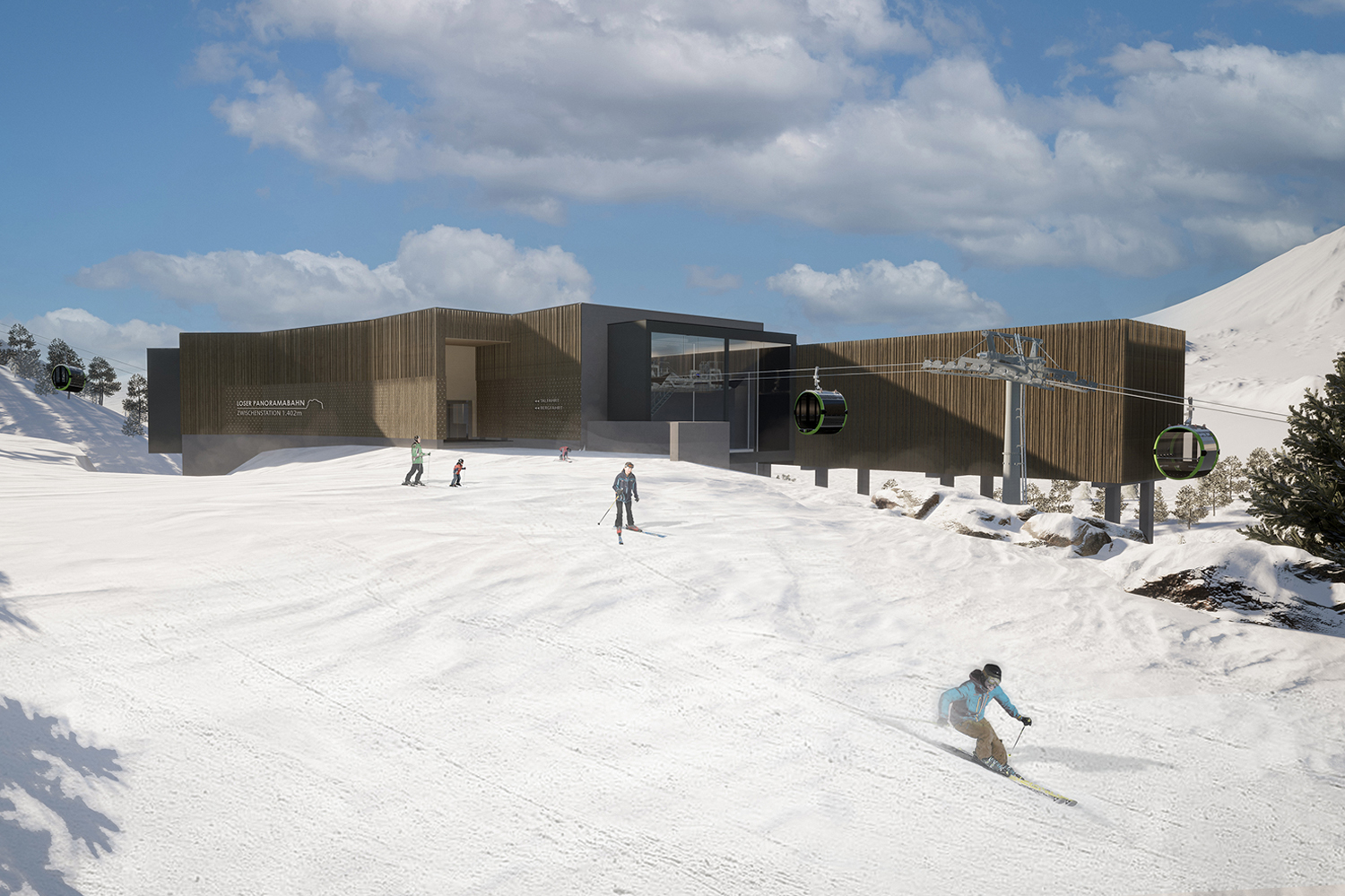 Schets nieuwe gondel in Loser